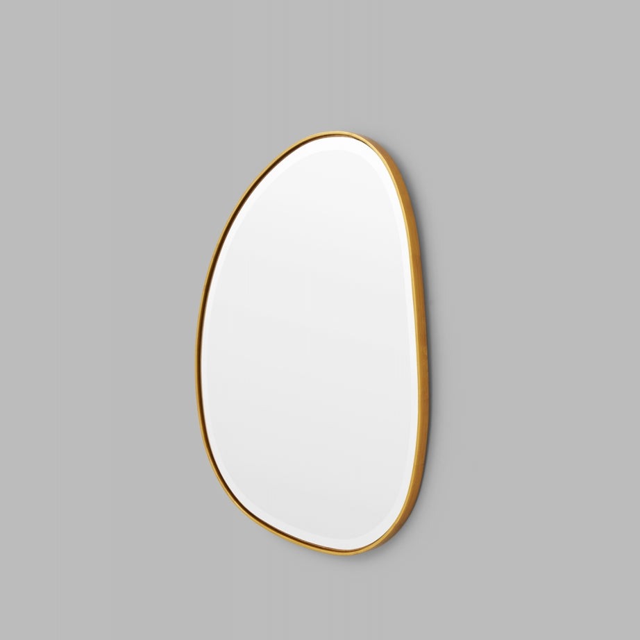 Pebble Mirror - Brass