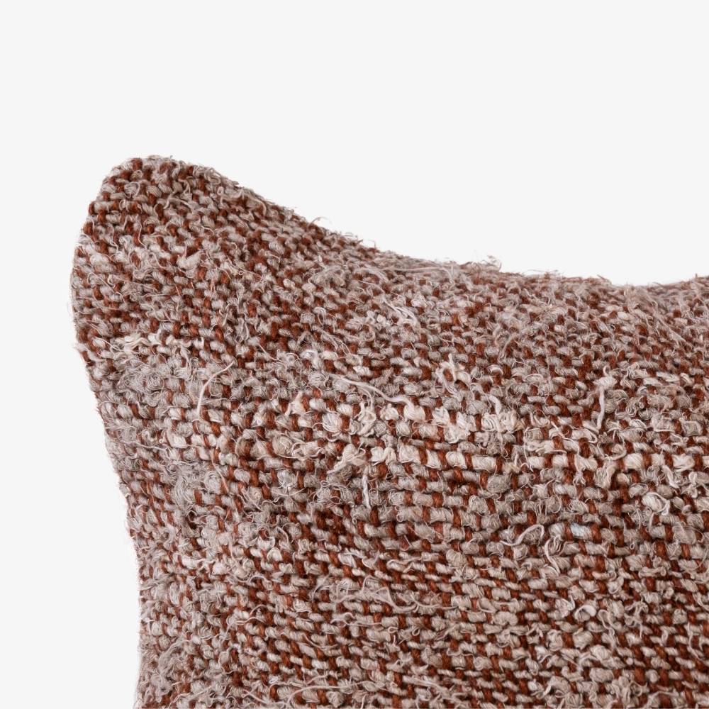 Wabi 100% Recycled Linen Cushion - Rust