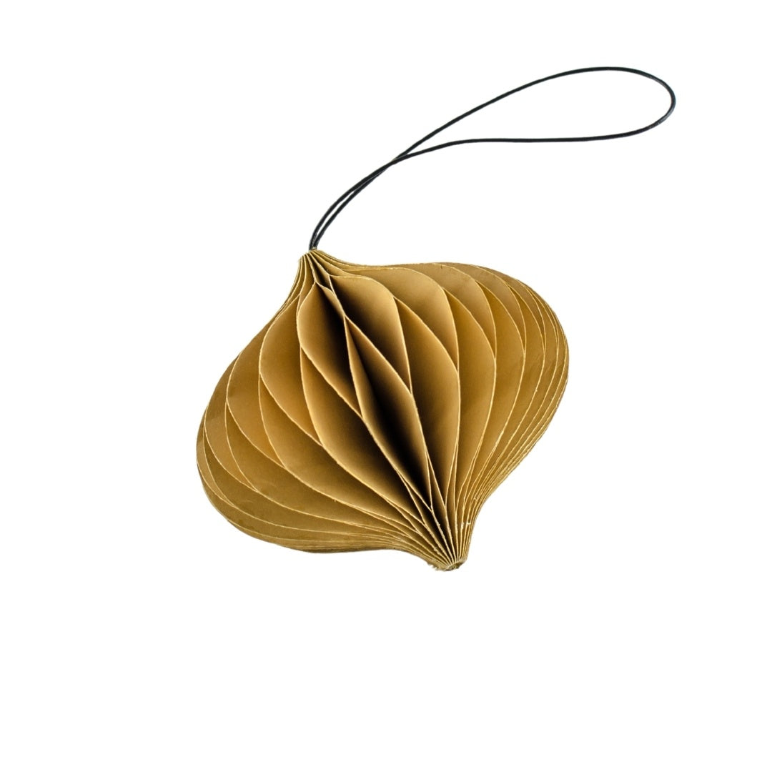Golden Sand Paper Ornament