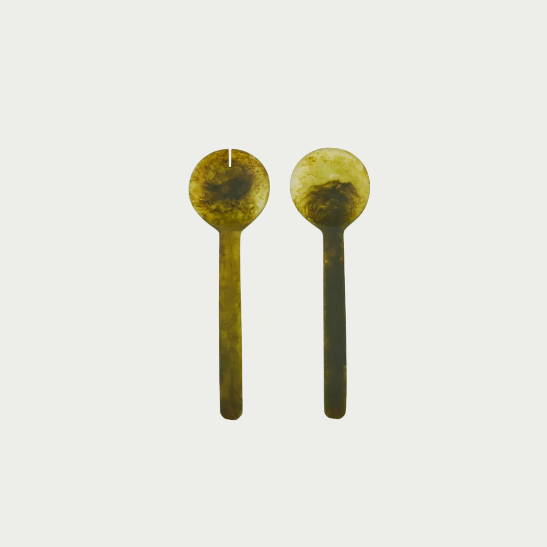 Kip S/2 Resin Salad Server 25.5cm Pesto