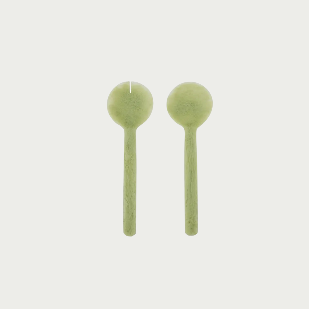 Kip S/2 Resin Servers 25.5cm Pistachio