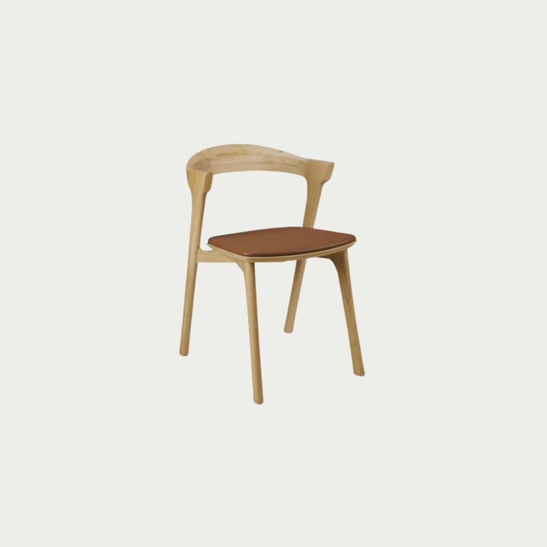 Ethnicraft Oak Bok Chair - Leather