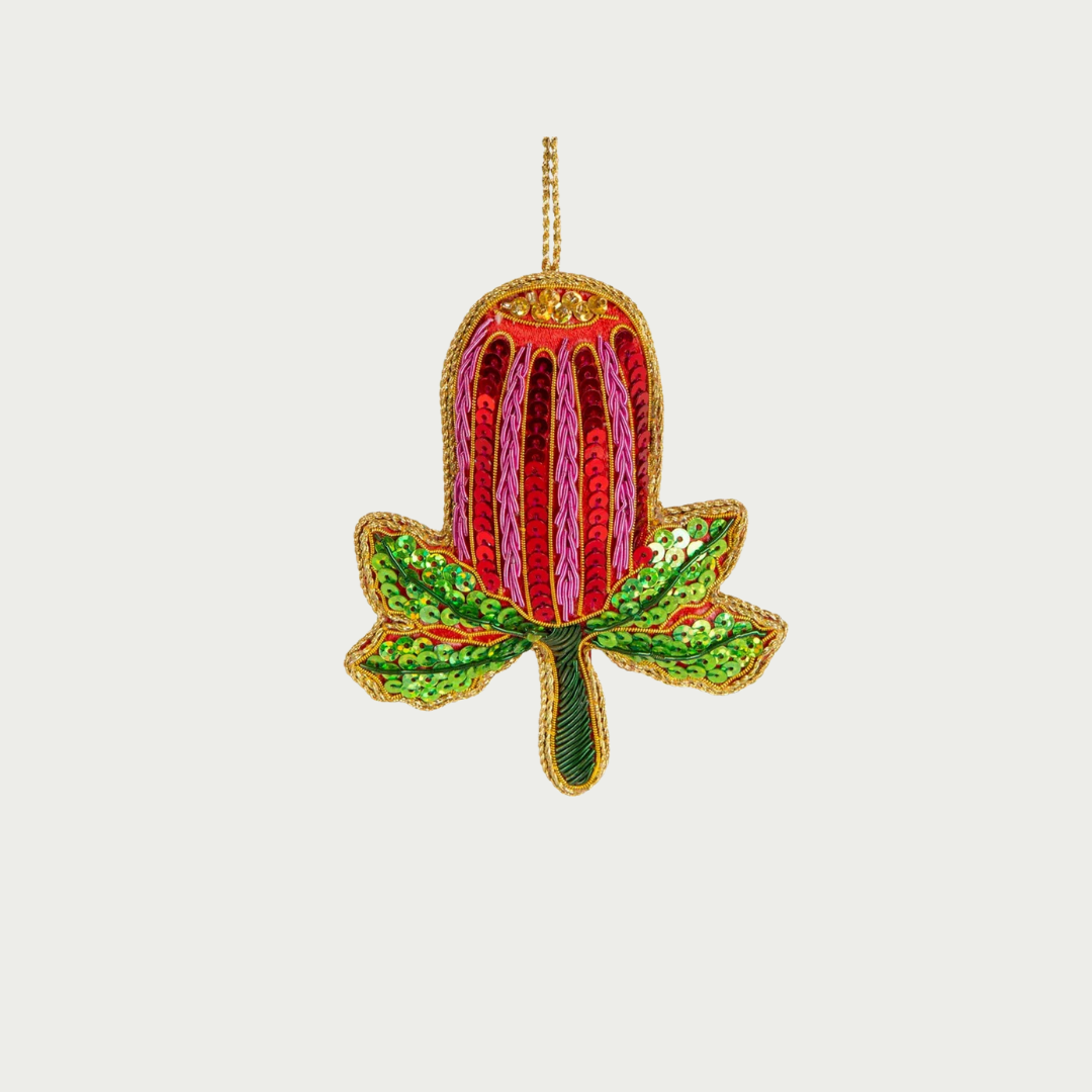 Banksia Sequin Hanging Decoration