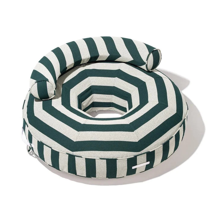 terry green stripe alfresco pool inflatable 