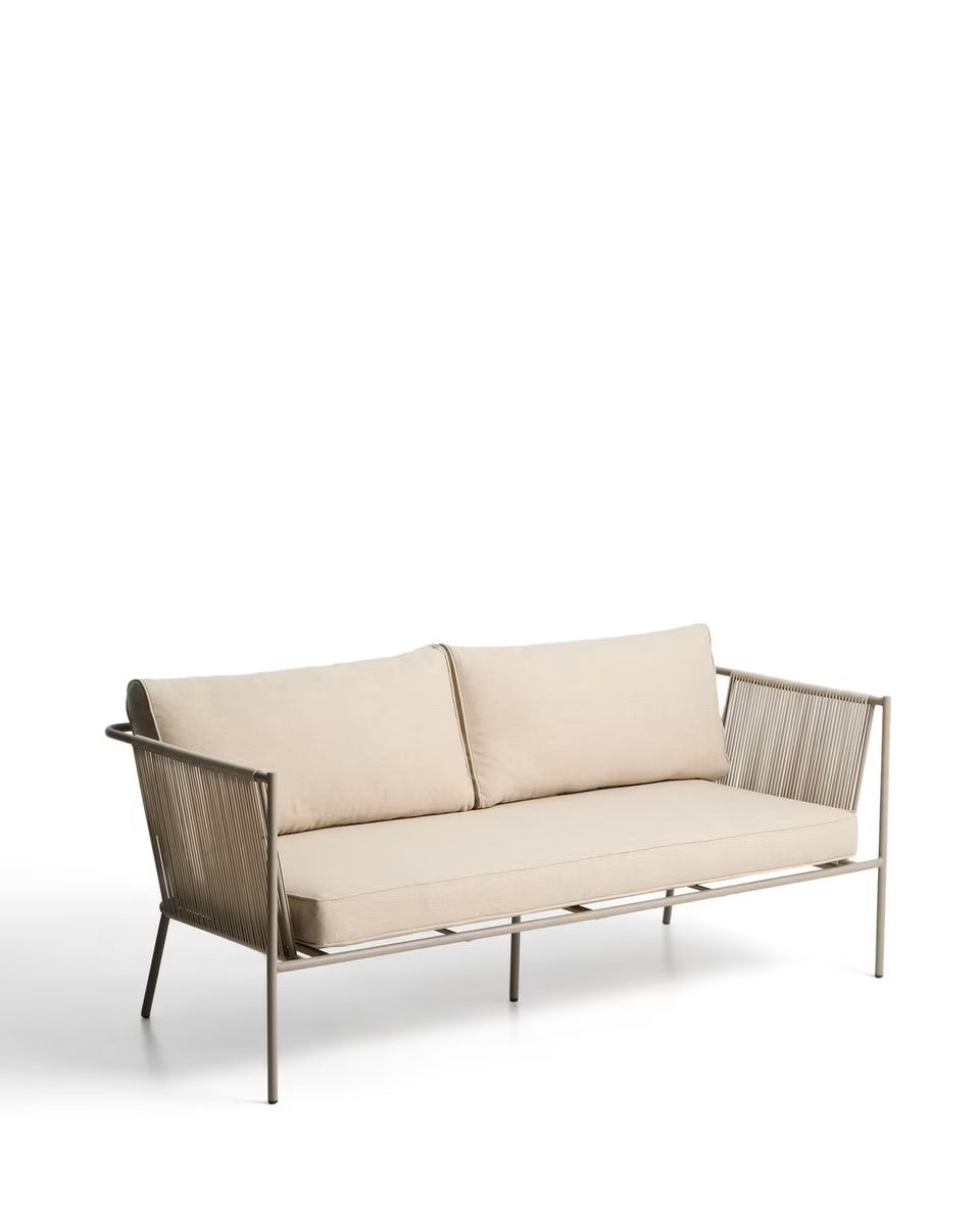 alfresco sofa beige and roping detail 