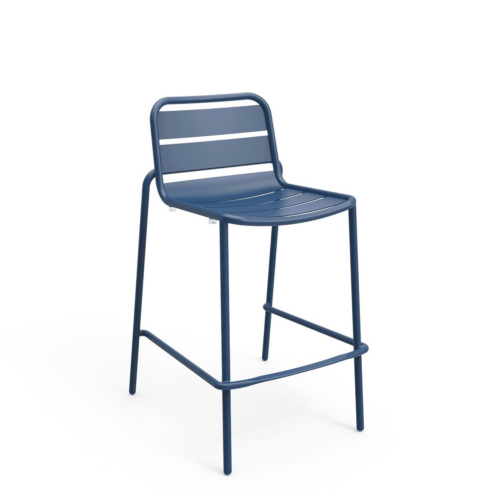 Outdoor blue bar stool called Sprout by Zaneti sold in Geelong 