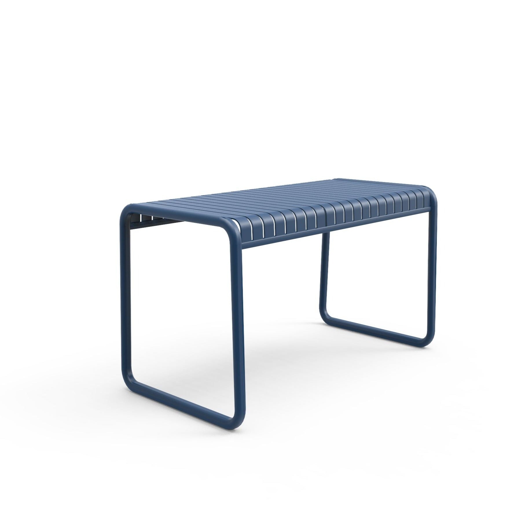 Blue outdoor dining table by Zaneti. Durable from the Brighton range sold in Geelong. 