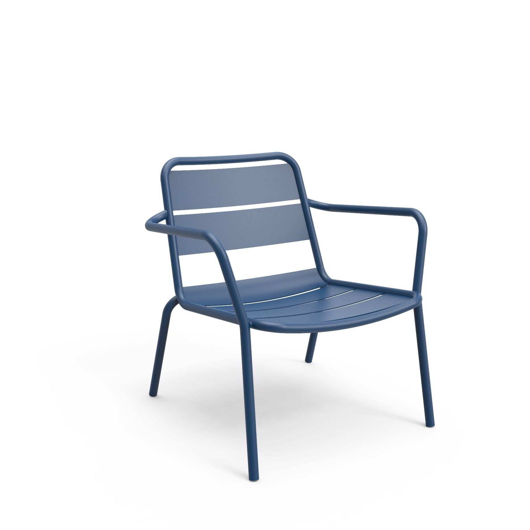 Blue outdoor armchair