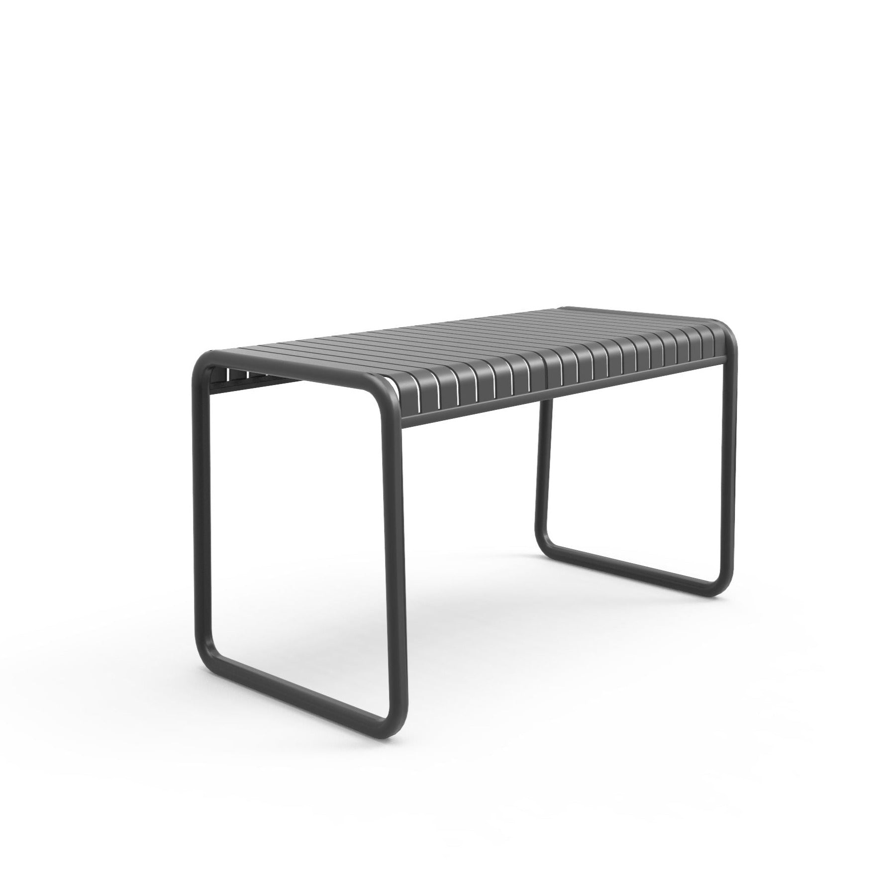 Charcoal outdoor dining table by Zaneti. Durable from the Brighton range sold in Geelong. 
