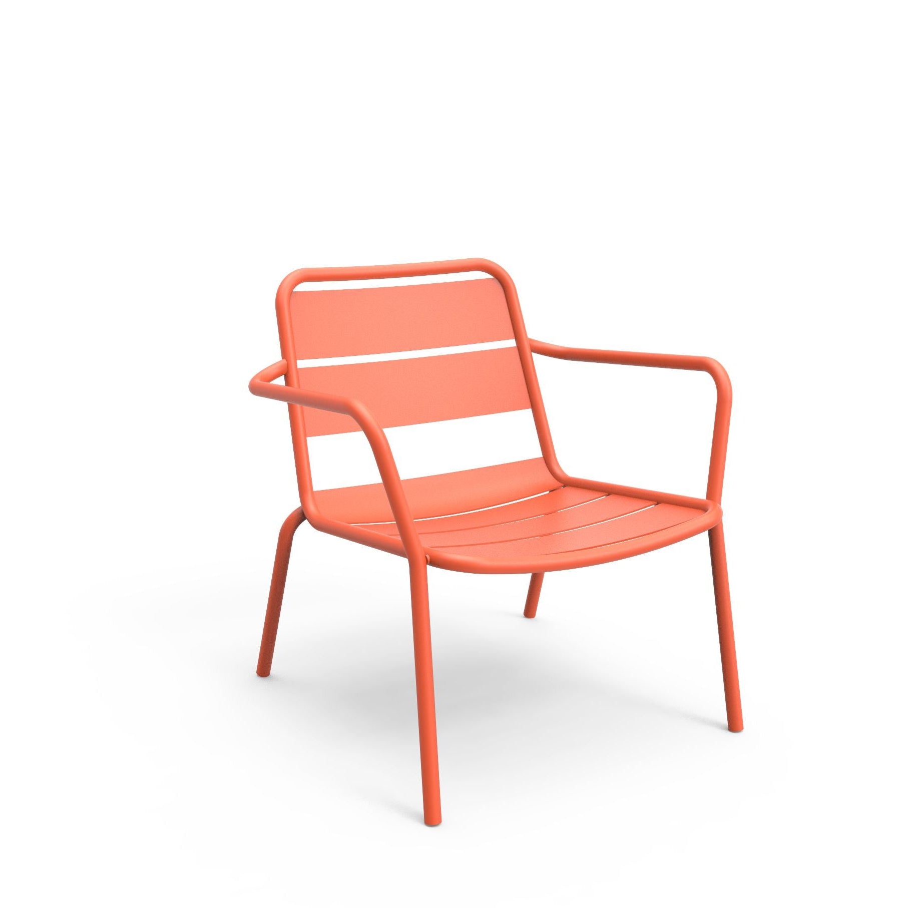 Orange outdoor armchair