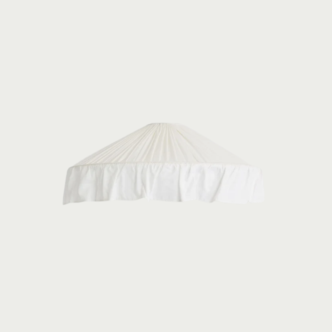 Cotton Linen pleated light shade heirloom style 