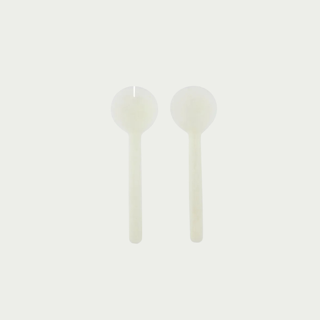 Kip S/2 Resin Salad Server 25.5cm Ivory