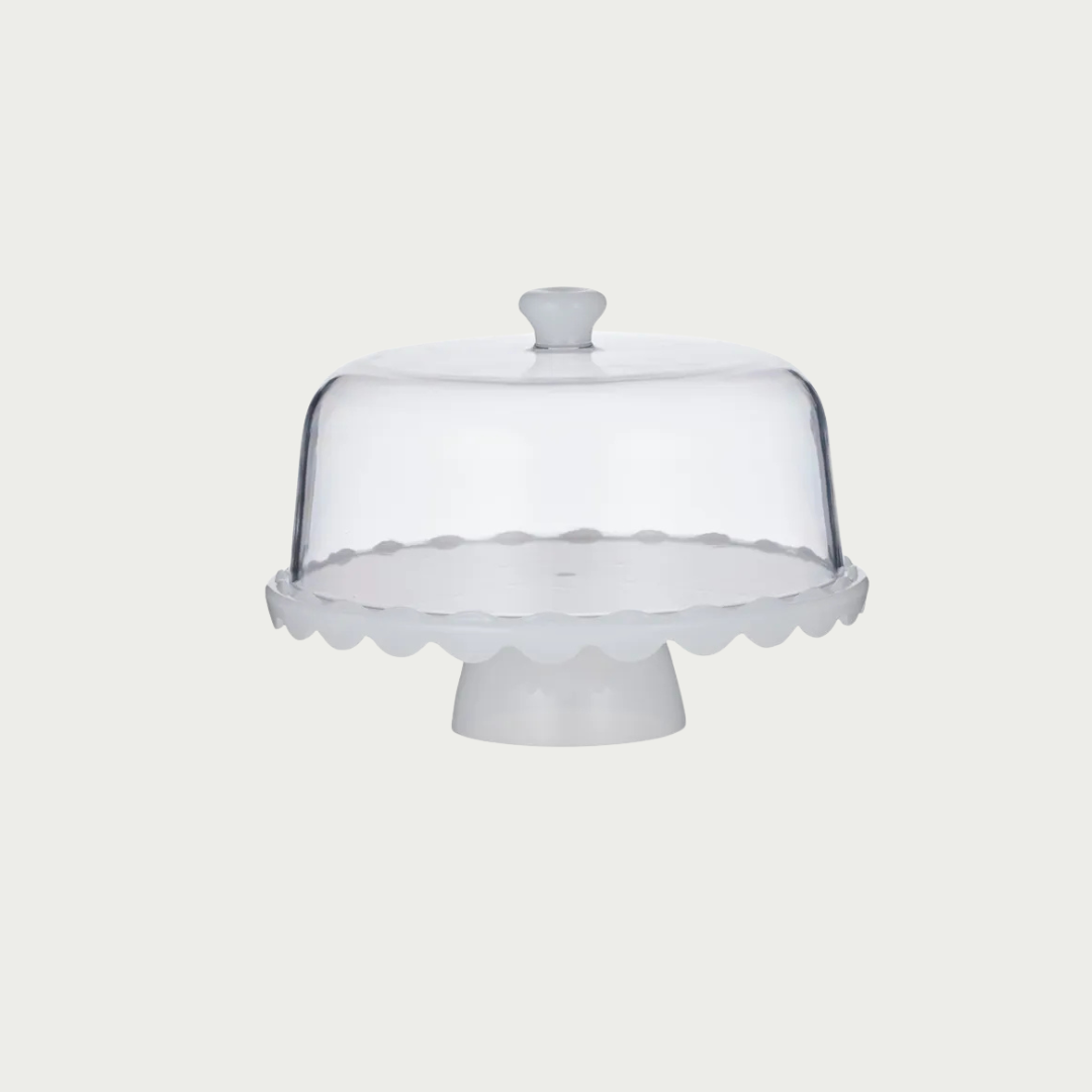 Cibo Acrylic 2-in-1 Serving tray with Dome