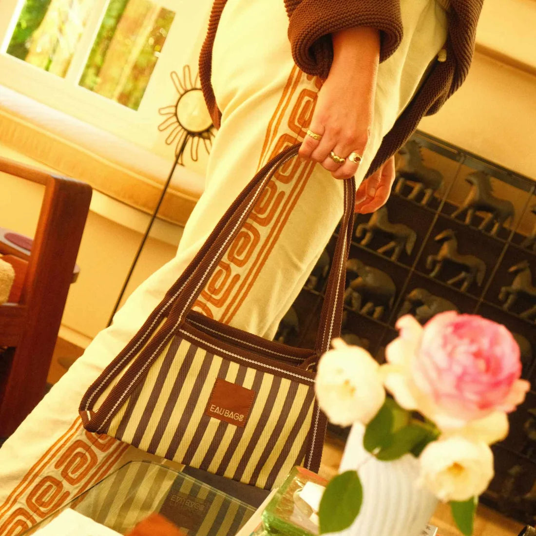 Eau Baguette bag fashion item in homeware store 