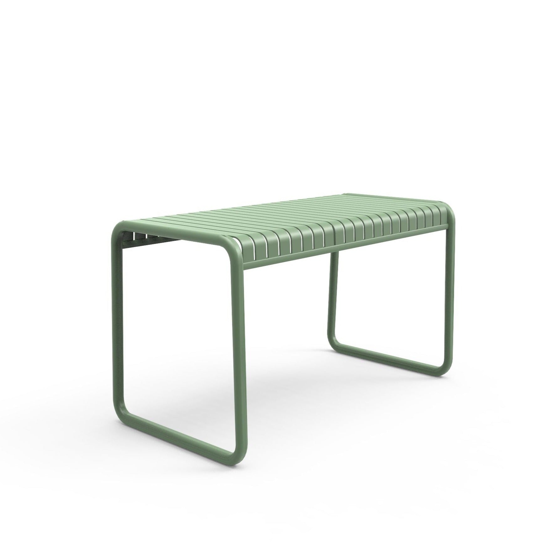 Green outdoor dining table by Zaneti. Durable from the Brighton range sold in Geelong. 
