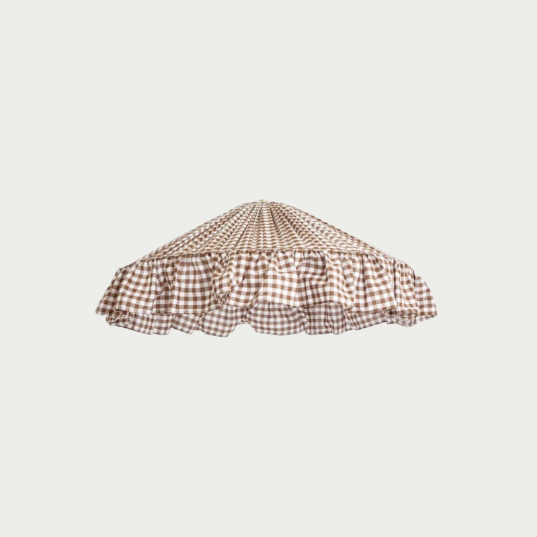 gingham pendant light shade