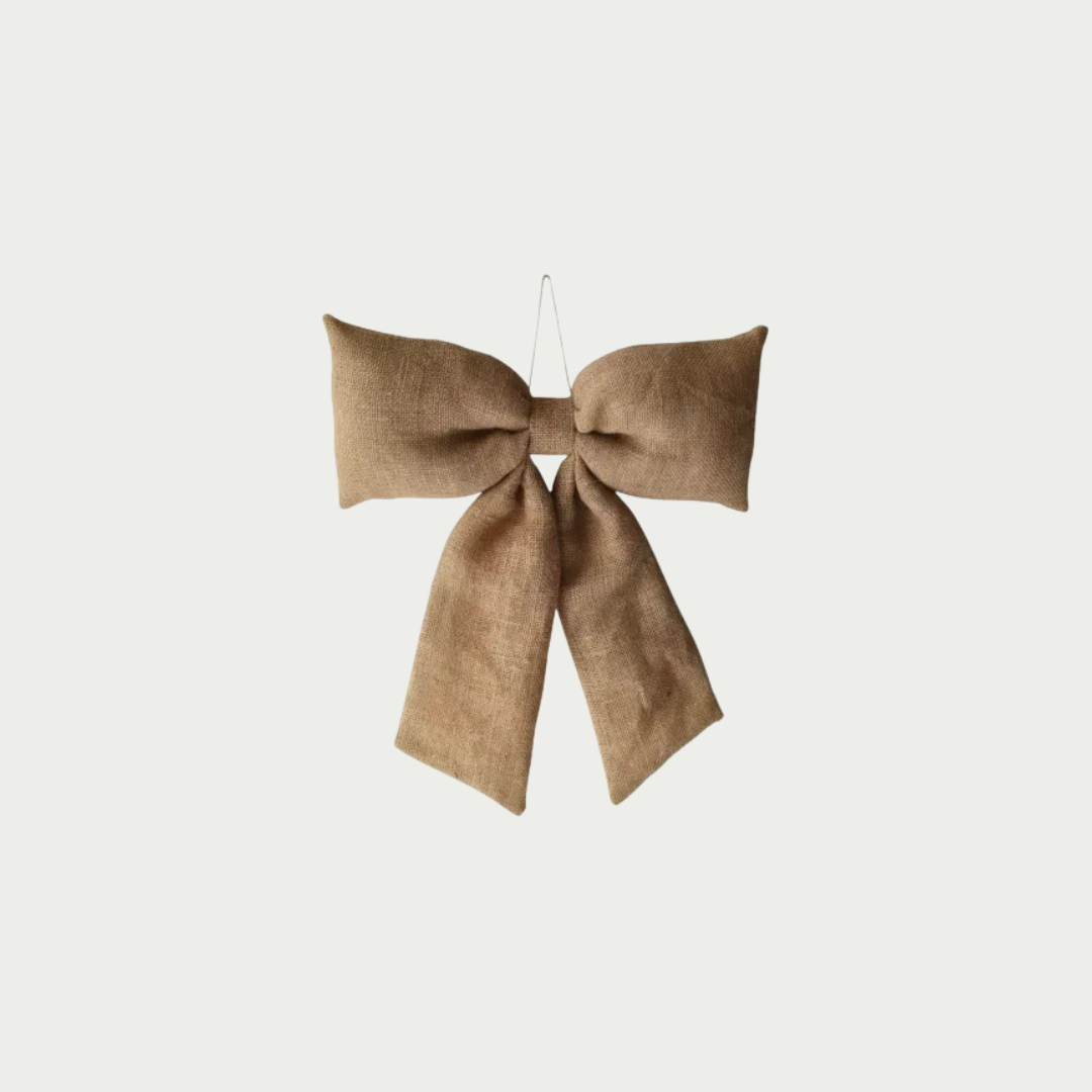 Hessian Christmas Bow