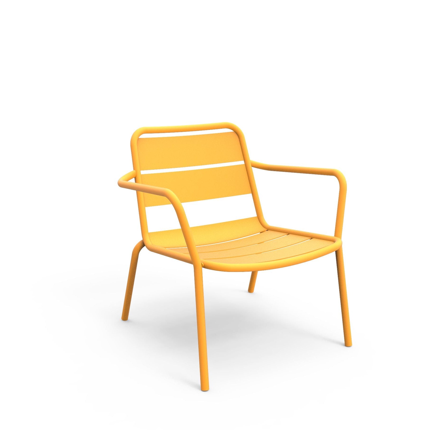 Yellow outdoor armchair 