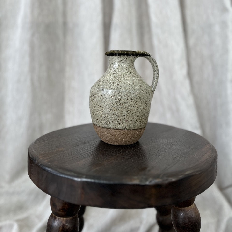 Vintage Speckled Brown Jug