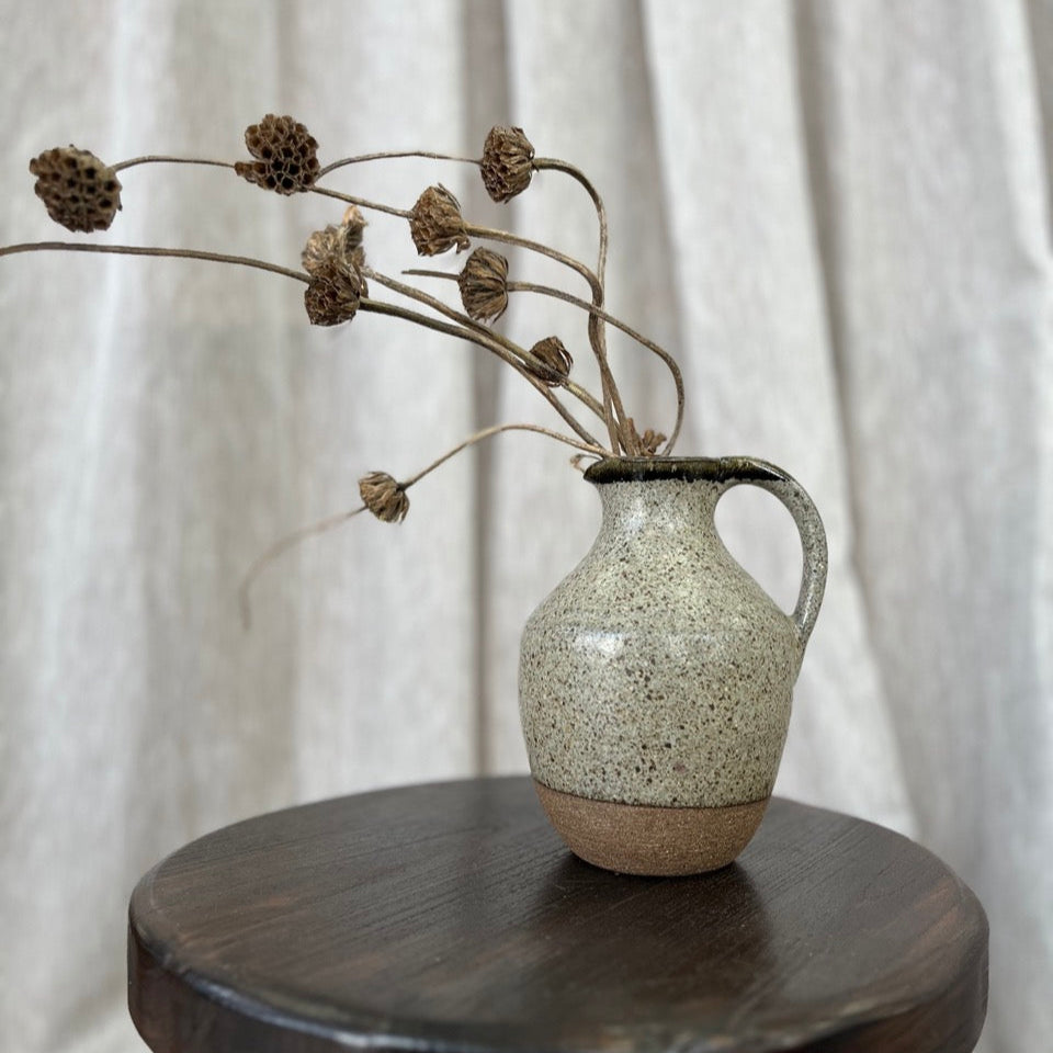 Vintage Speckled Brown Jug