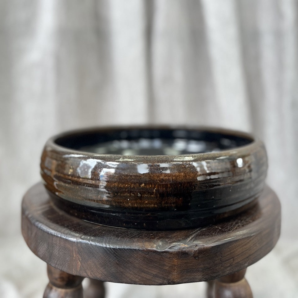 Vintage Brown Ceramic Bowl