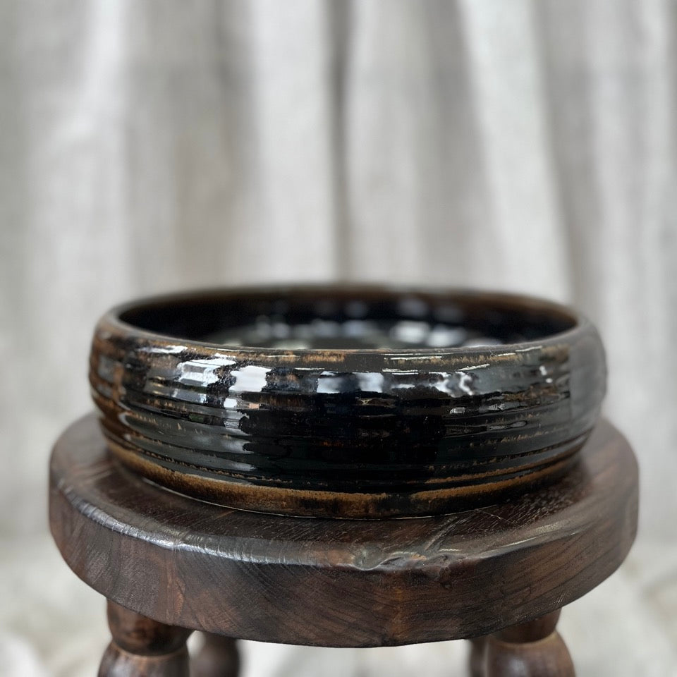 Vintage Brown Ceramic Bowl