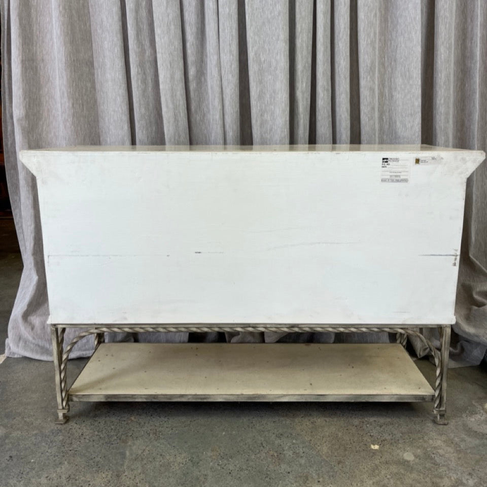 Vintage Fossil Stone Console