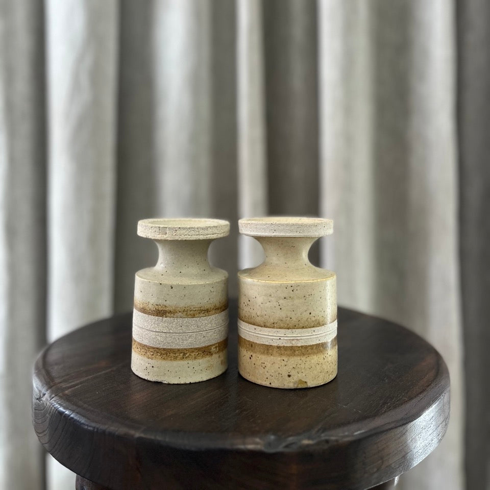 Vintage Ceramic Goblets/Candle Holders Set of 2