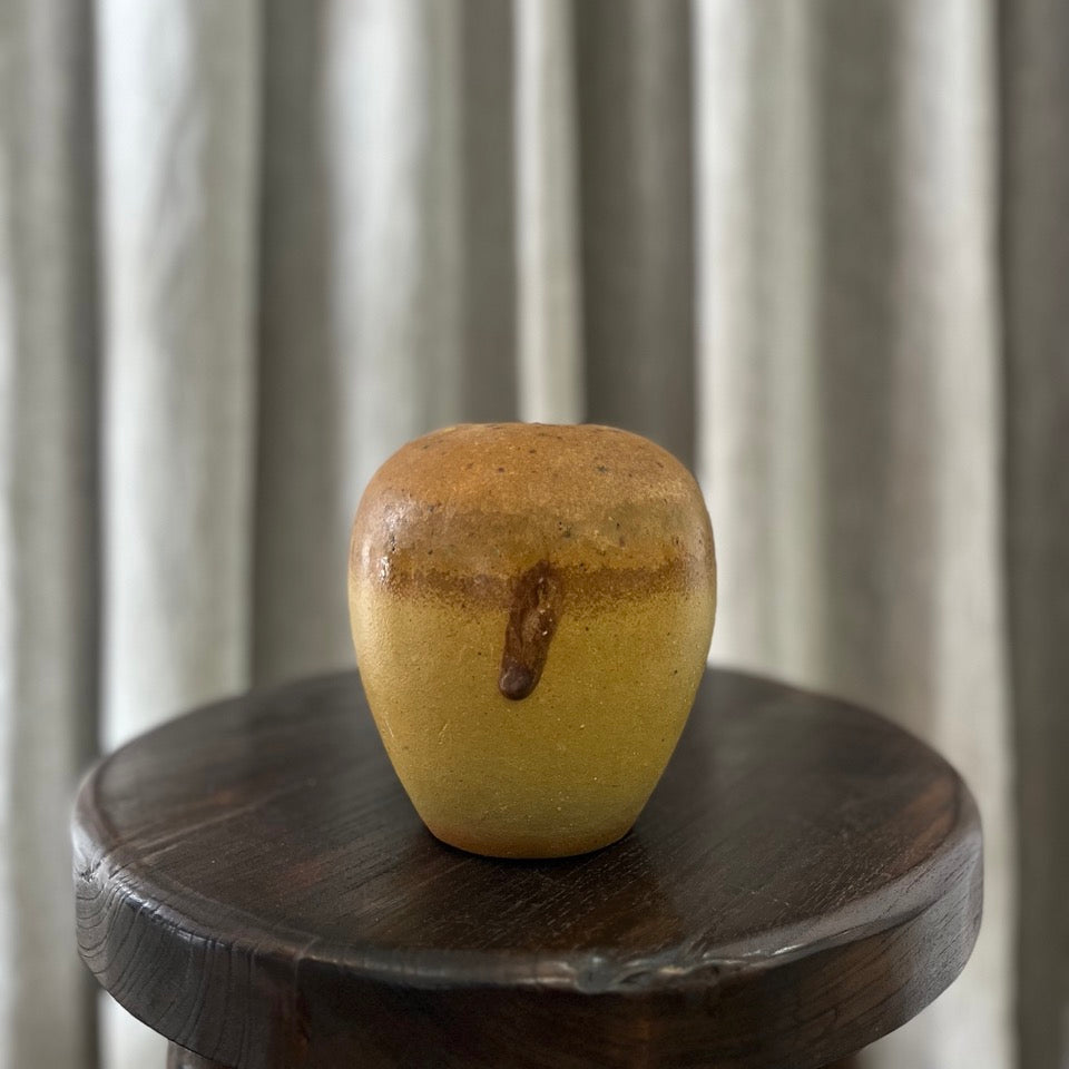 Vintage Yellow Ceramic Vase