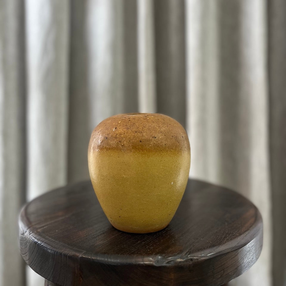 Vintage Yellow Ceramic Vase