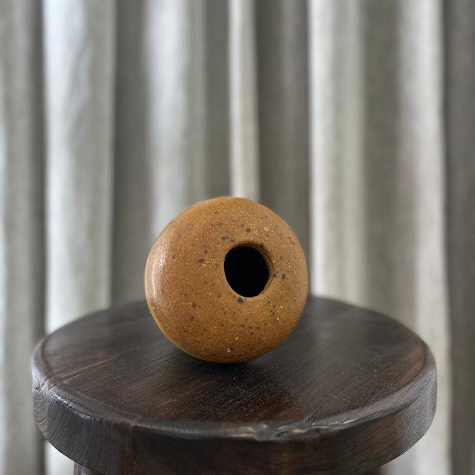 Vintage Yellow Ceramic Vase