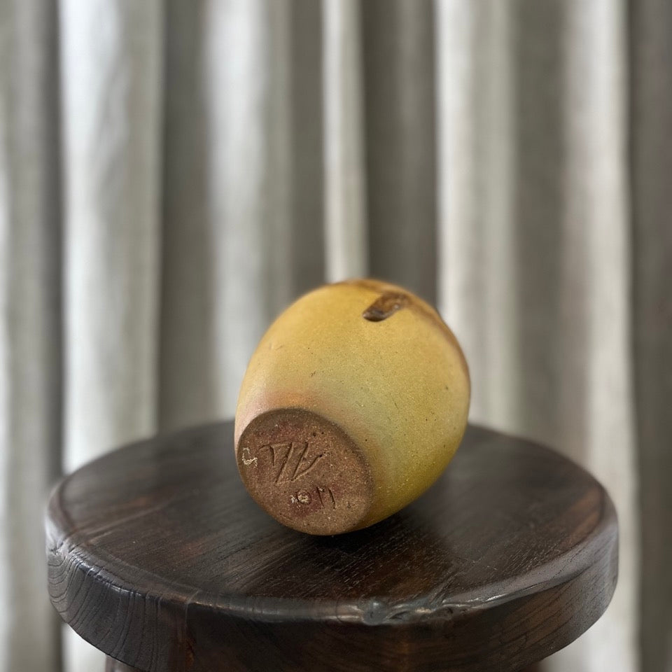 Vintage Yellow Ceramic Vase