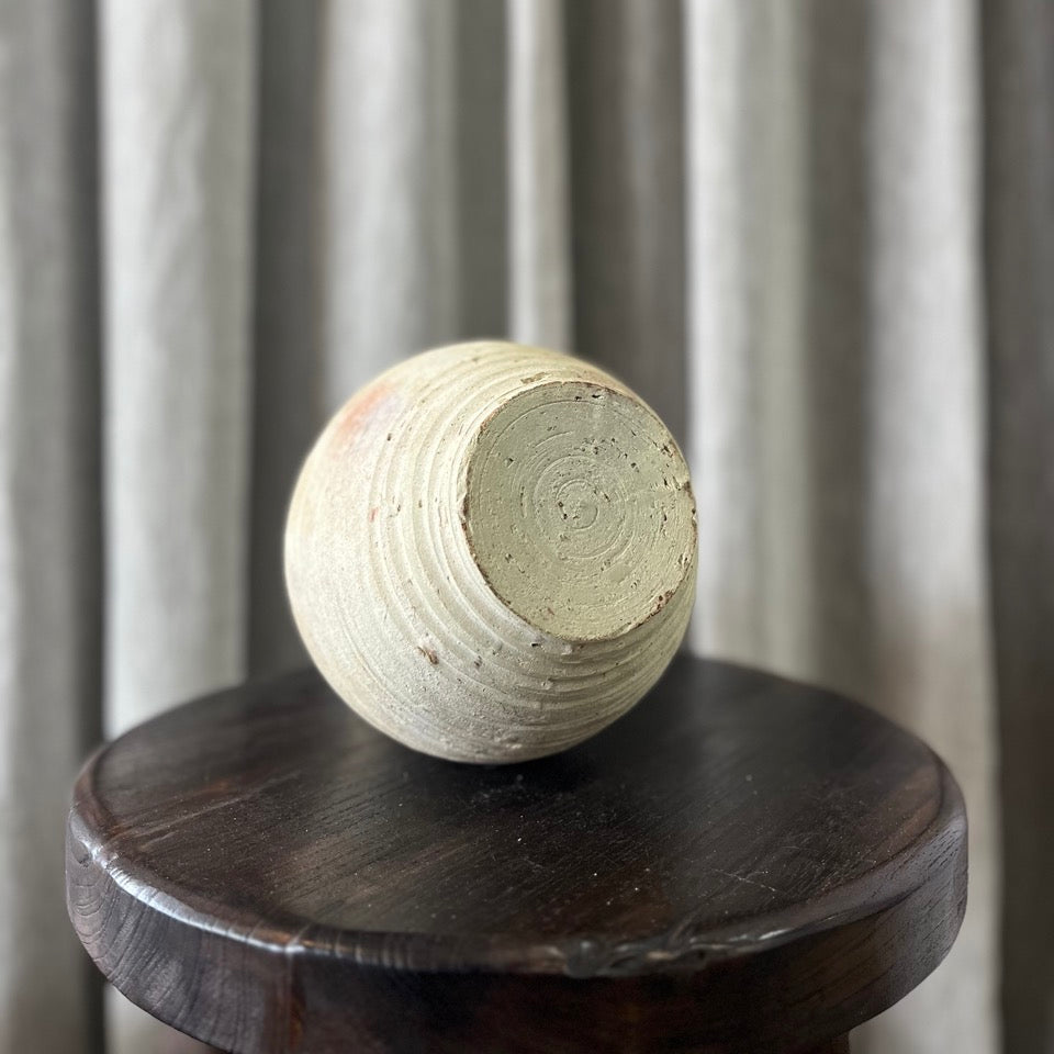 Vintage Beige Terracotta Vase