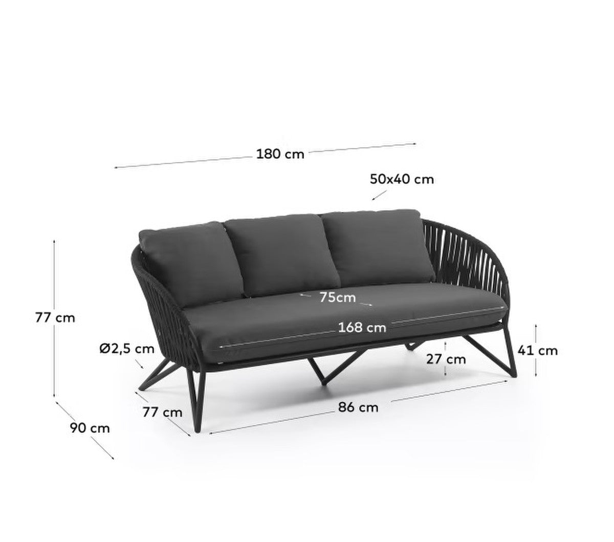 Branzie 3 Seater Sofa