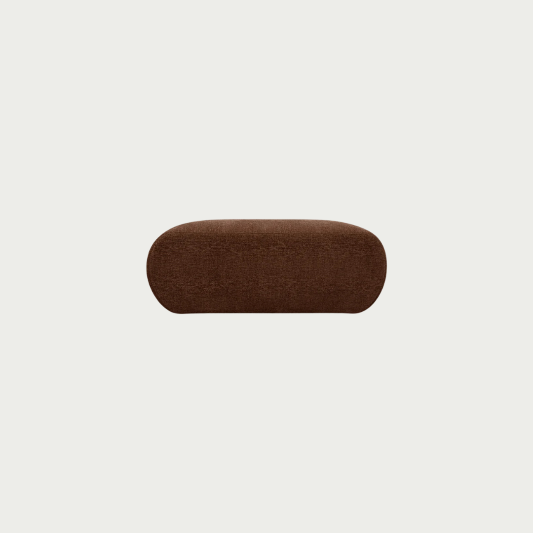 Iggy bark brown ottoman part of modular sofa