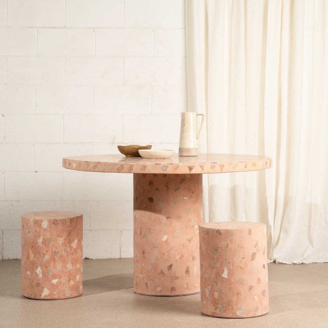 Illia Terrazzo Stool