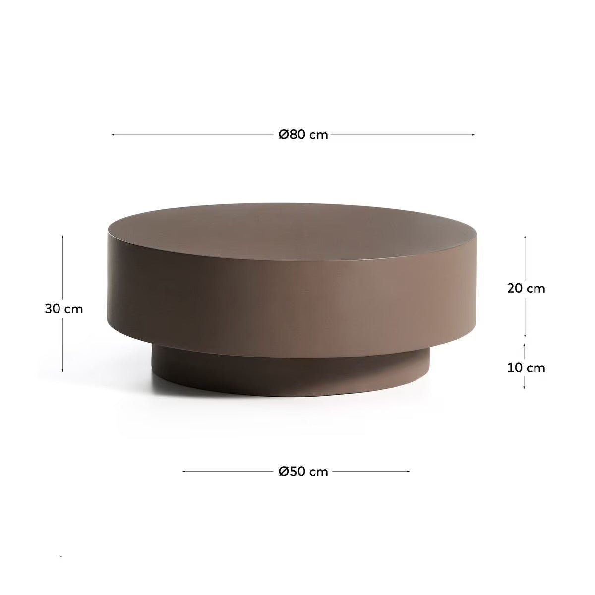 Geelong Greige Fibre Glass Coffee Table