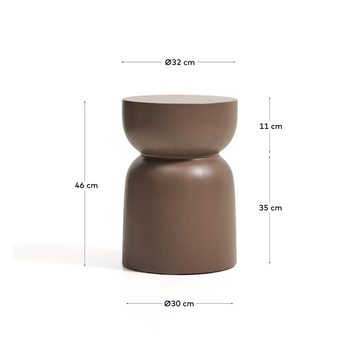 Geelong Greige Fibre Glass Side Table