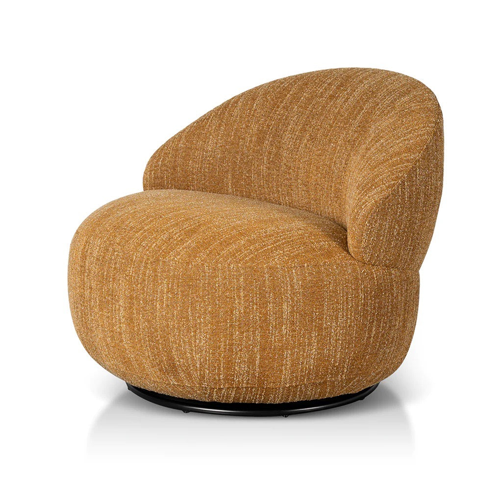 Swivel Fabric Lounge Chair