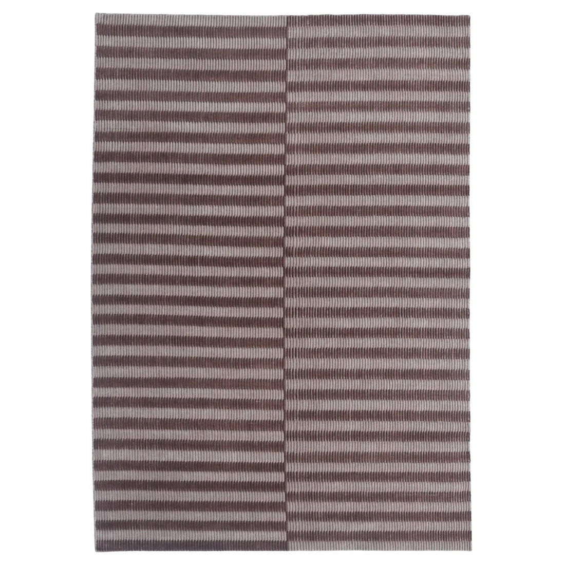 Clay Linea wool rug in a muted earthed neutral — handloomed textural detail, Elan & Earth at Good Huis Co Geelong