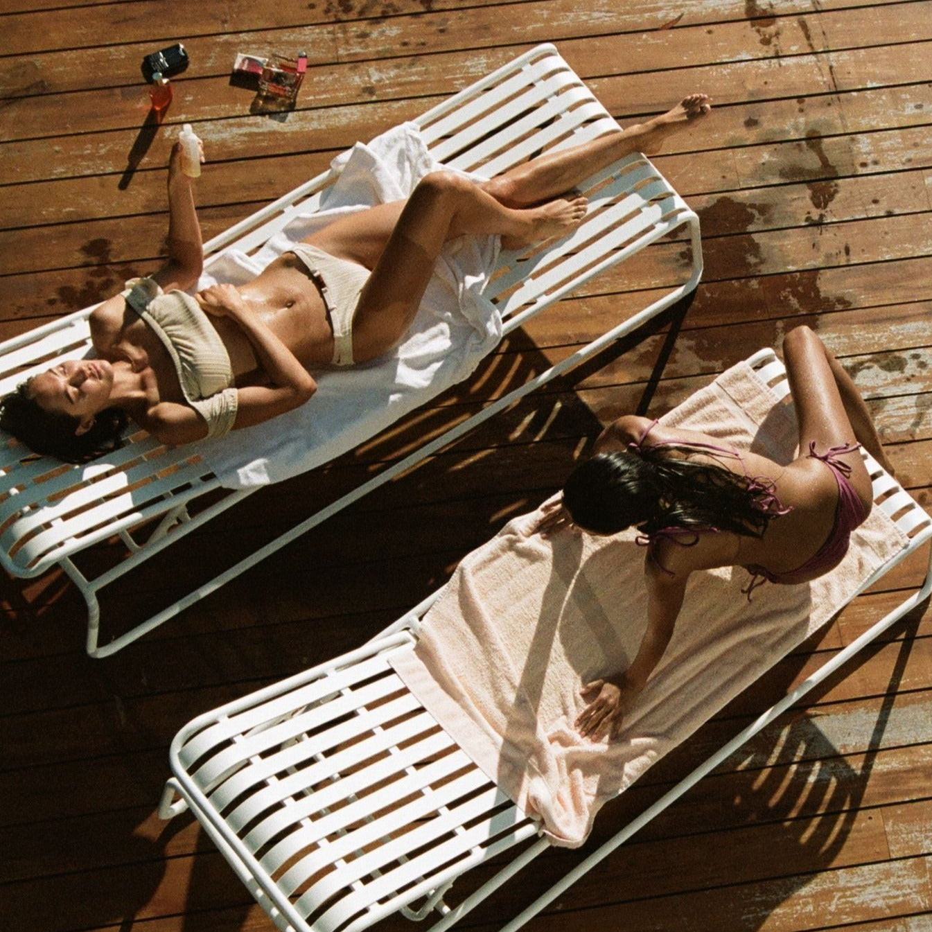 White outdoor Sun lounger or day bed that is durable by Zanetil sold in Geelong