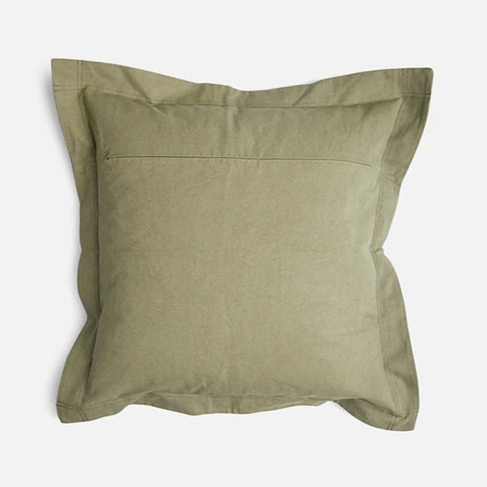 National Project Crest Cushion - Olive 60x60cm