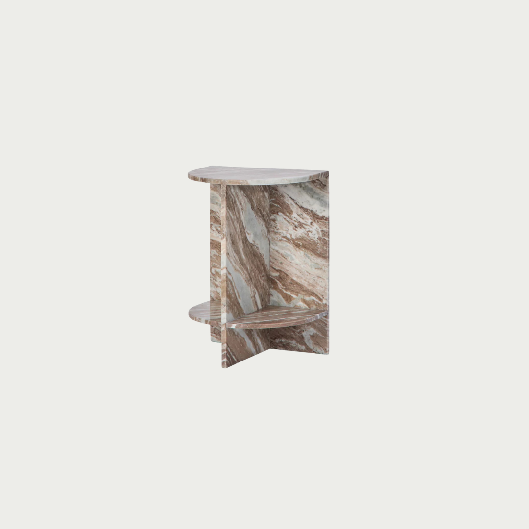 marble side table for bedroom or lounge living 