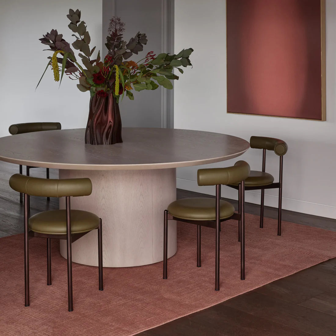 Stripe Rug - Clay Pink