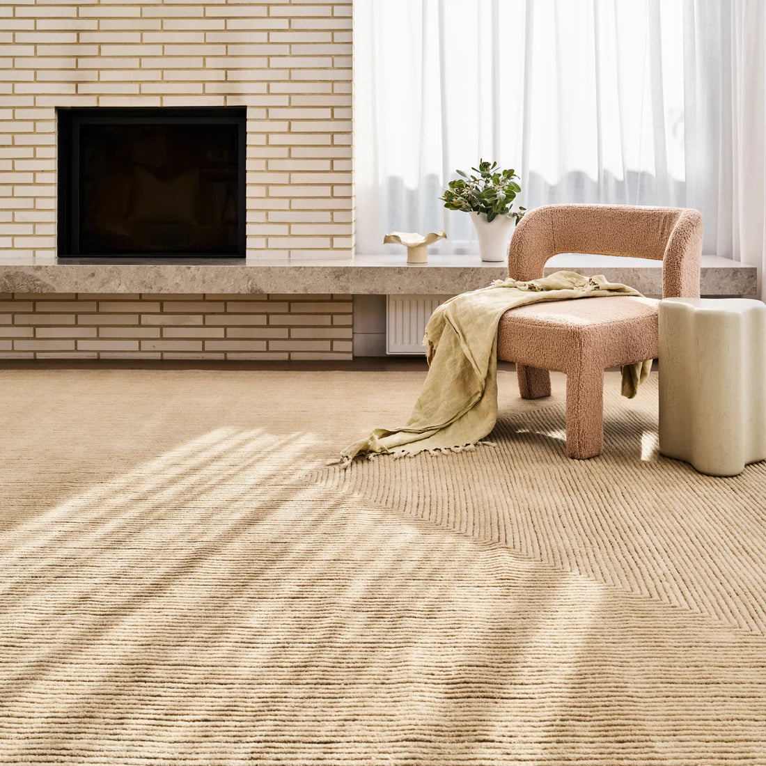 Stripe Rug - Ivory