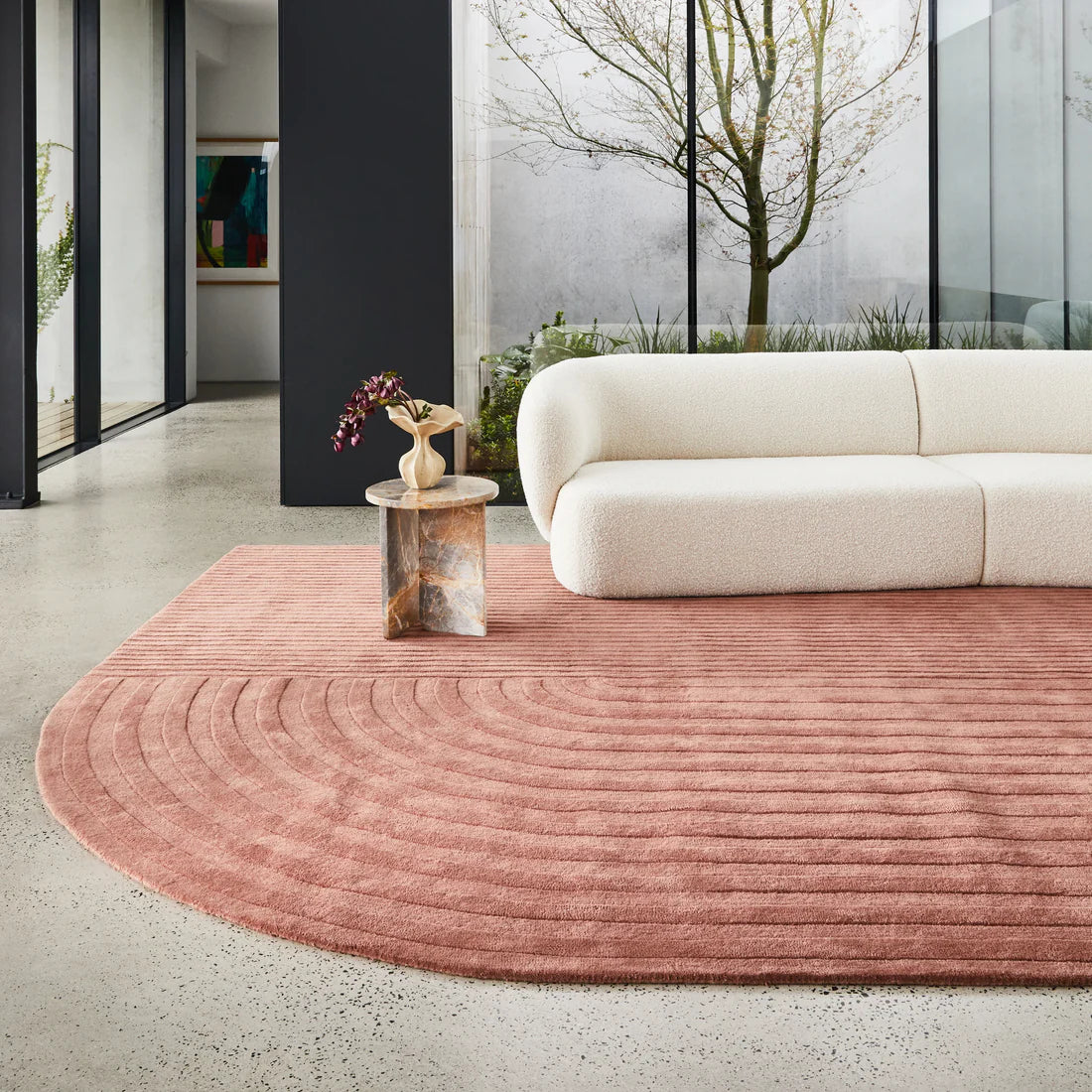 Trace Rug - Rose