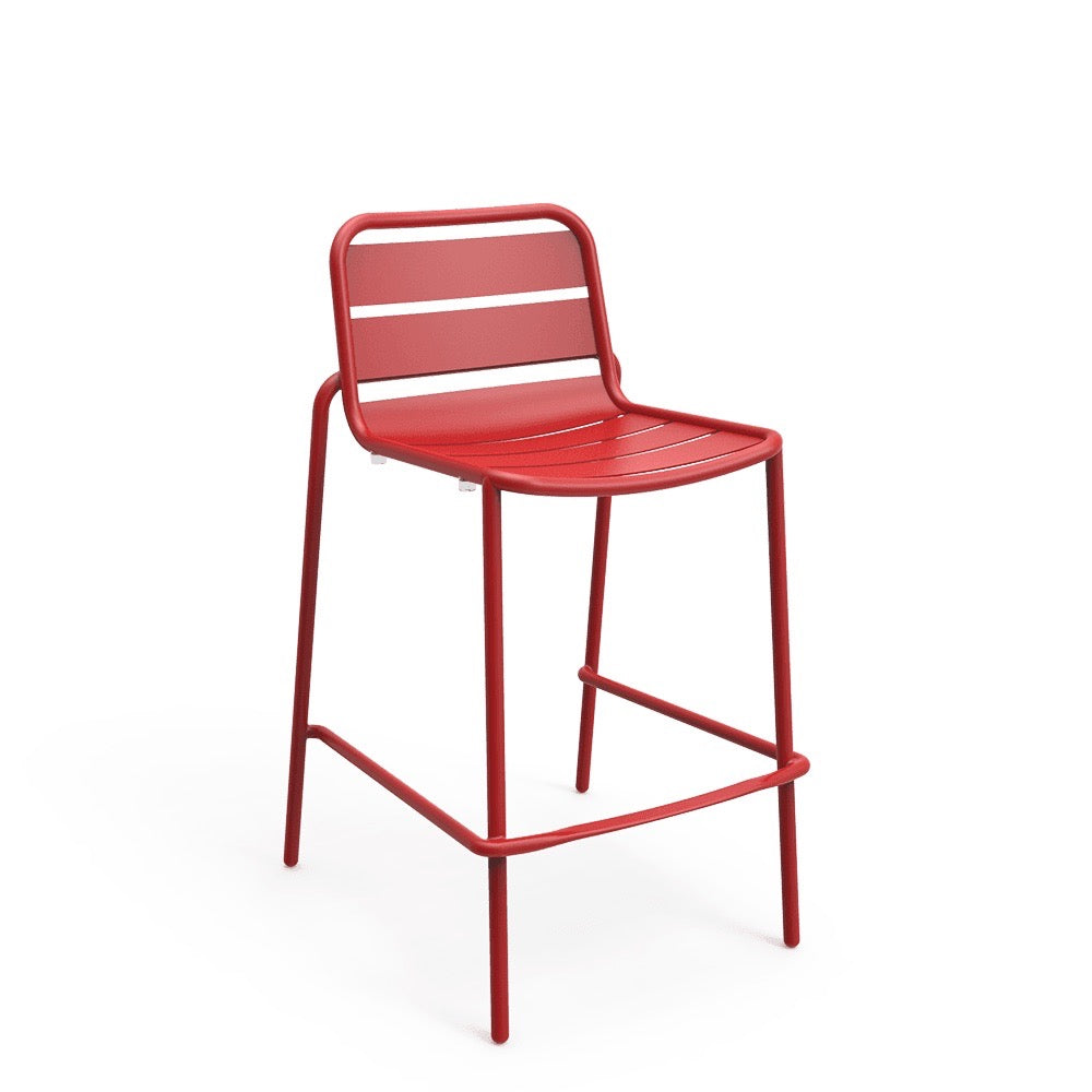 Red Outdoor Sprout barstool by Zaenti sold in Geelong 