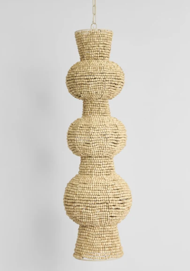 Totem 1 Wooden Bead Pendant 30.5x30.5x101cm