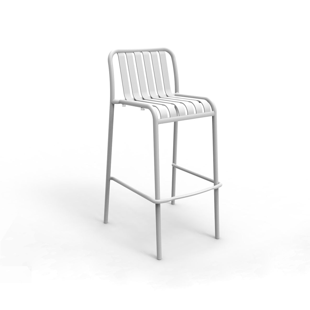White Outdoor bar stool durable by zaneti sold in Geelong 