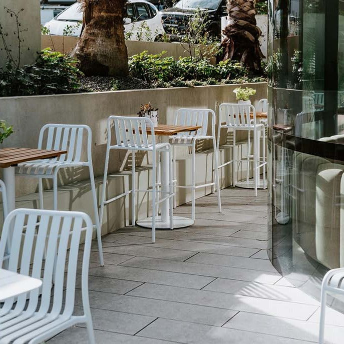 cafe style outdoor bar stool white by zaneti at good huis co 